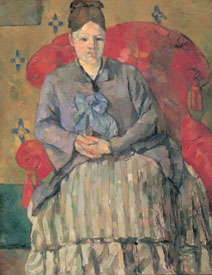 Paul Cézanne - Madame Cézanne sulla poltrona rossa, 1877 ca., olio su tela