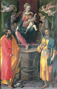 Simone De Magistris, Madonna in trono col Bambino e Santi, Museo Diocesano, Osimo (AN)
