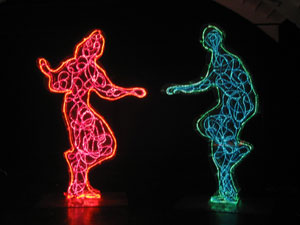 Balletto plastico, Perspex + neon,300 x 450 x 25 cm, 2006