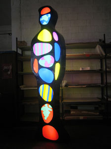 Luminosamente, Lamiera + perspex + neon, 285×71 x 25 cm, 2006