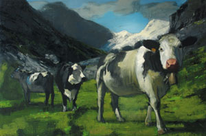 Massimiliano Alioto, Agata, 2007, olio su tela, 200×300 cm