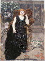 Alfred Roll, (Paris, 1846 – Paris, 1919), Portrait de Jane Hading, 1890, Huile sur toile, 192 x 140 cm, © Petit Palais / Roger-Viollet