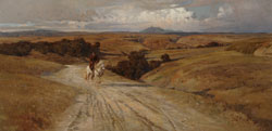 Enrico Coleman, La desolata campagna di Roma, 1901,Olio su tela, 71 x 144, Roma, Galleria Nazionale d’Arte Moderna