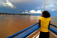 Foto di Francesco Vicenzi, Navigando il Rio delle Amazzoni, Da Manaus a Belem su un battello di amache, Brasile, 2008, stampa