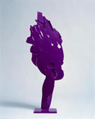 Pietro Consagra, Ferro trasparente fucsia, 1966, ferro dipinto, cm 66 x 24, 7 x 3