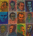Gilberto Giovagnoli, Ferdinand Celine, 2010, pennarelli e penne colorate su carta, cm 180x110 (particolare)