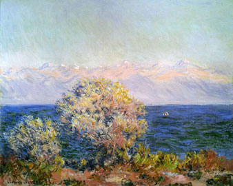 Claude Monet: Cap d’Antibes, Mistral, 1888 olio su tela, cm 66 x81,3. Boston, Museum of Fine Arts