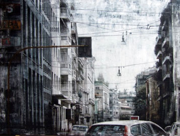 Walter Trecchi, Città sospesa LI, 150x200 cm, 2007