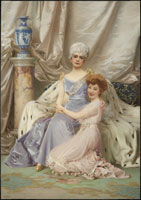 Ritratto di Anita Vollert de' Ghislanzoni e Maddalena Parodi Vollert