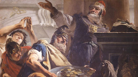 Giambattista Tiepolo, Eliodoro saccheggia il tempio, Verona, Museo di Castelvecchio