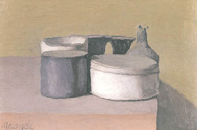 Giorgio Morandi, Natura morta, 1955, Olio su tela, 25,5 x 30,5 cm, Winterthur, Kunstmuseum Winterthur, Lascito Dr. Heinz Keller, 1984
