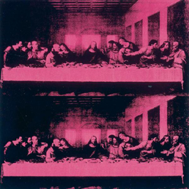 Andy Warhol, L'Ultima Cena/The Last Supper, acrilico su tela, 100 x 100 cm, Gruppo Credito Valtellinese