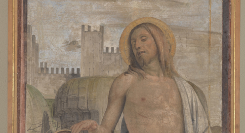 Bramantino, Noli me tangere, 1498-1500 circa, Milano, Castello Sforzesco, Civiche Raccolte d’Arte Antica - Particolare