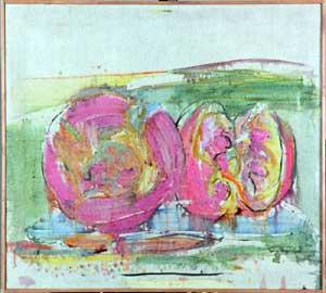 Attilio Forgioli, Frutti, 2011, olio su tela, 90x100 cm