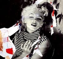Mimmo Rotella, Love Love Marilyn, 2004, decollage, 80 x 60 cm