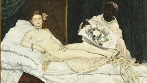 Manet, Olympia, 1863, Olio su tela, 130 x 190 cm, Parigi, Musée d’Orsay, © Musée d’Orsay, Dist. RMN-Grand Palais / Patrice Schmidt