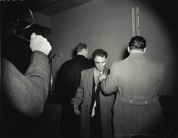 Weegee: Anthony Esposito, Accused “Cop Killer,” January 16,1941. Gelatin silver print © Weegee/International Center of Photography International Center of Photography