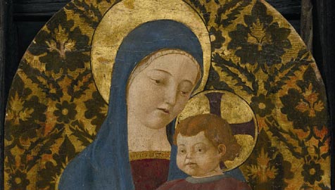 Paolo Uccello, Madonna col Bambino,Collezione privata, particolare