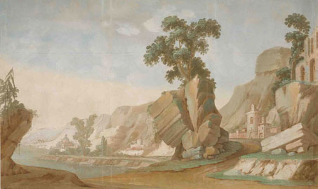 Marcona, Alessandro Dalla Nave, Antonio Villa, 1794, Scena di paese, Dozza Imolese