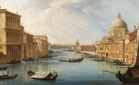Pietro Bellotti, L’ingresso del Canal Grande con la basilica della Salute