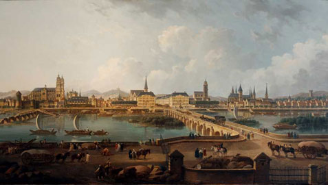 Pierre Antoine Demachy, Vue panoramique de Tours, 1787 