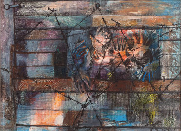 Eva Fischer, Addio, olio su tela – anno 1949 - cm. 54x73