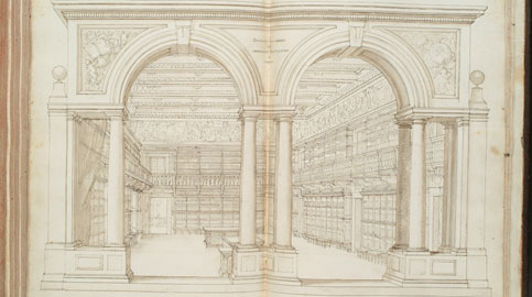 Diacinto Maria Marmi, La Biblioteca Medicea Palatina, 1685, Firenze, Biblioteca Nazionale Centrale