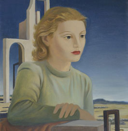Ruggero Alfredo Michahelles: Figura, 1937, olio su tela, cm 55 x 46