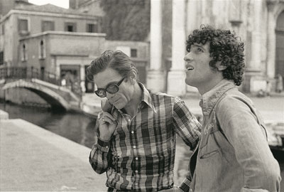 Pier Paolo Pasolini e Ninetto Davoli, Venezia, 1970