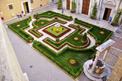 Giardino Barocco in piazza Pio II