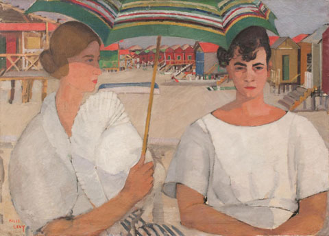Moses Levy, Anna e l’amica, 1920, olio su tela, cm 52,5x73, collezione privata