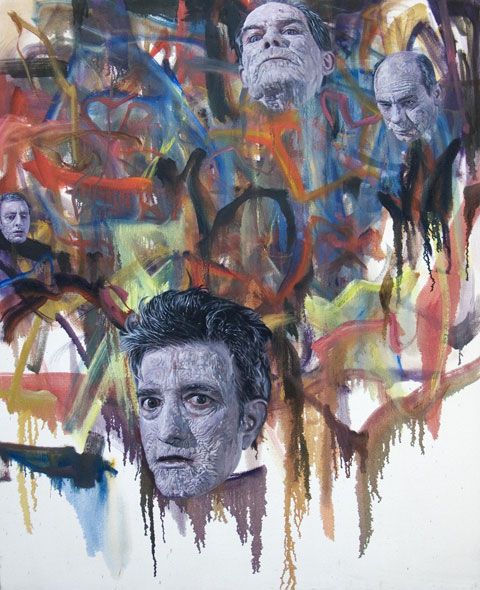 Jim Shaw, Zombie Painting #3, 2007, Olio su pannello, Courtesy dellâartista e Praz-Dellavade, Parigi