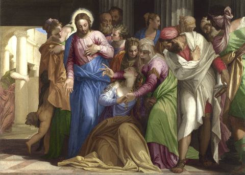 Paolo Veronese, Cristo e l’adultera, The National Gallery, London. Wynn Ellis Bequest