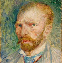 Vincent van Gogh, Autoritratto, Olio su cartone, cm 32,8 x 24, 1887, © Kröller-Müller Museum; Otterlo