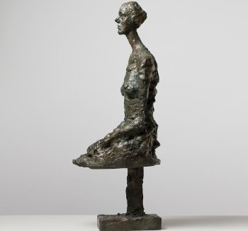Alberto Giacometti: Annette assise, 1956, Bronzo 52x16x24 cm. Collezione privata, Ginevra