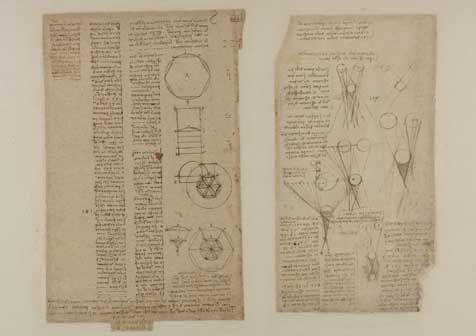Leonardo, Ombre e lumi f. 625 a-r Studi su ombra e lume (SB) penna e inchiostro su carta mm 150 x 258 antica numerazione 119 C.A. f 625 a r (ex 229 r-b) Circa 1506-8