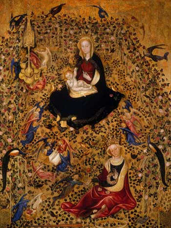 Michelino da Besozzo o Stefano di Giovanni, Madonna del roseto
