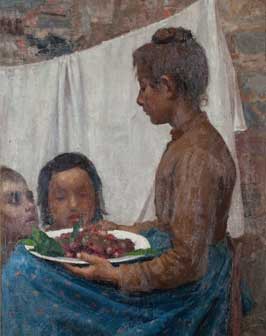 Giuseppe Pellizza da Volpedo, Le ciliegie, 1888-1889, olio su tela, cm 80 x 63,7