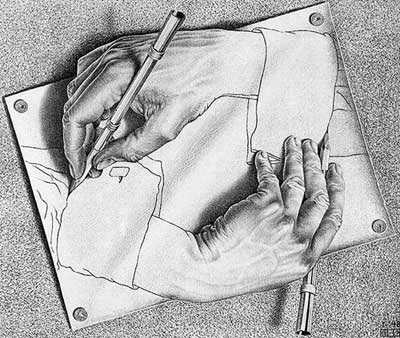 Escher, Mani che disegnano