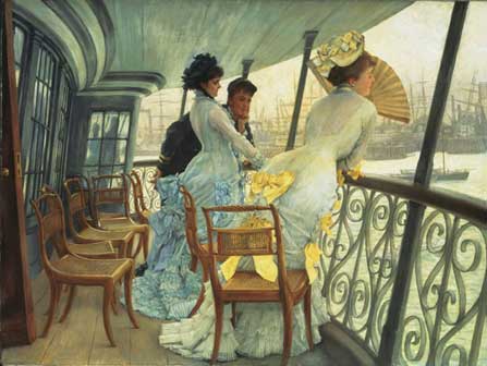 James Tissot, The Gallery of HSM Calcutta (Portsmouth), 1876 ca, Oil paint on canvas, UK, Londra, Tate © Tate, London 2015
