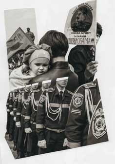 Paolo Ciregia, Collage realizzato con foto di manifestazioni a Donetsk maggio 2014