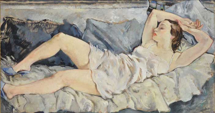 Bernardino Palazzi: Donna sdraiata, 1934 Courtesy Galleria Studiolo Milano