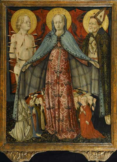 Antonio da Fabriano, Madonna della Misericordia recto