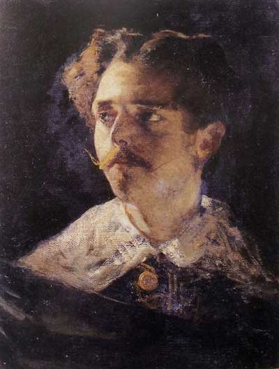Mose' Bianchi, Il Conte Egidio, 1867 ca., olio su tela, cm 47x35,2