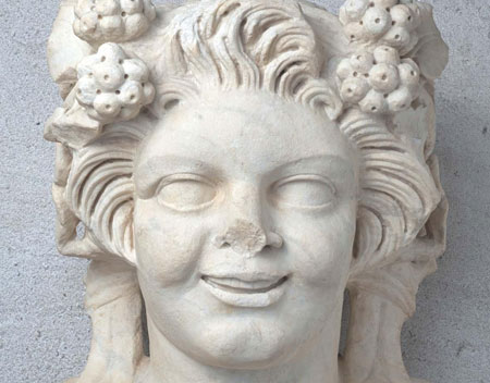 Museo Archeologico di Verona - Interno. Erma in marmo. Satiro giovane