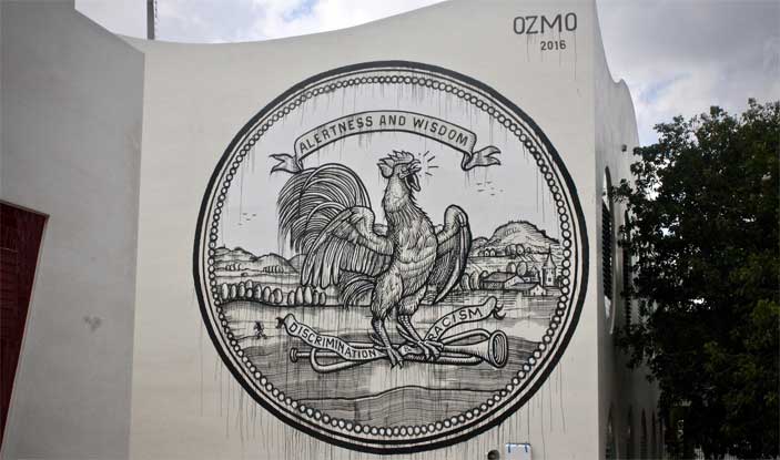 Ozmo, Grab this cock - The Raw Project, Wynwood, Miami. Foto: Arnold R. Melgar Foundation