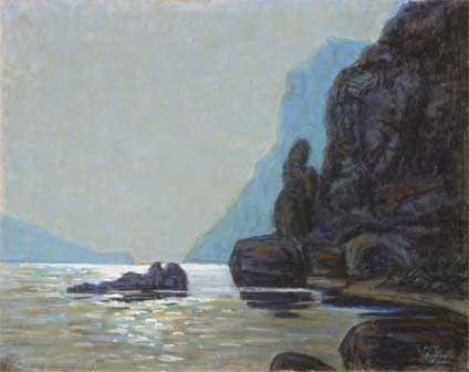 Ants Laikmaa 1911-1912 Veduta da Capri - Opere della collezione Kunila