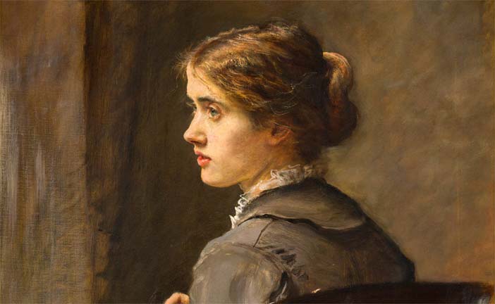 John Everett Millais, Stich! Stich! 1876 olio su tela cm 74,4 x 62 - Mostra Da Monet a Bacon