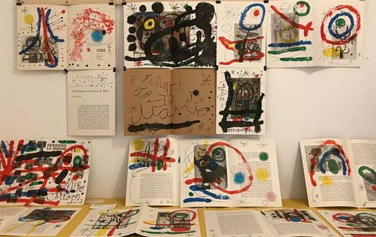 Miró. Le parole multicolori - Allestimento della mostra alla Kasa dei libri, Milano