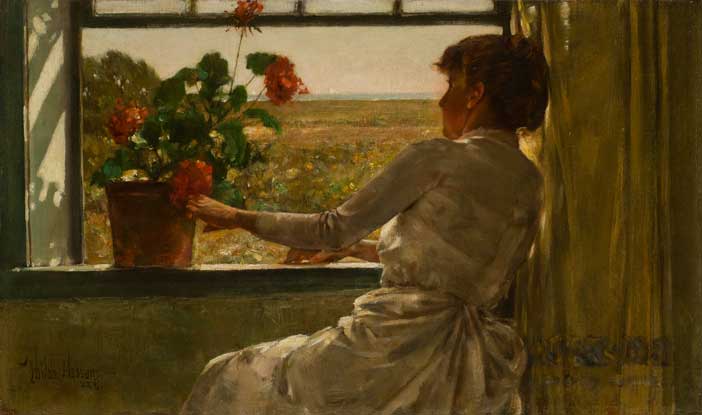 Summer Evening, 1886, Childe Hassam - Florence Griswold Museum - Nel film " Il giardino degli artisti. L’ Impressionismo americano "